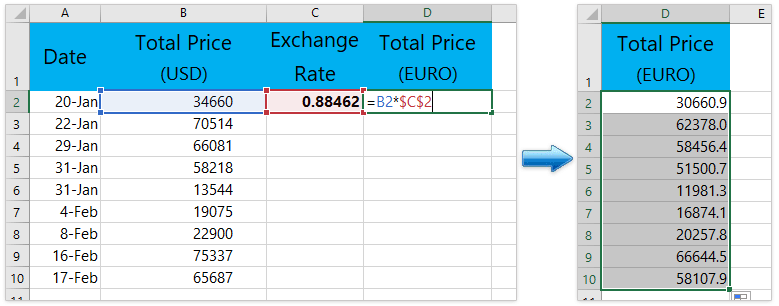 How To Convert Currency In Microsoft Excel